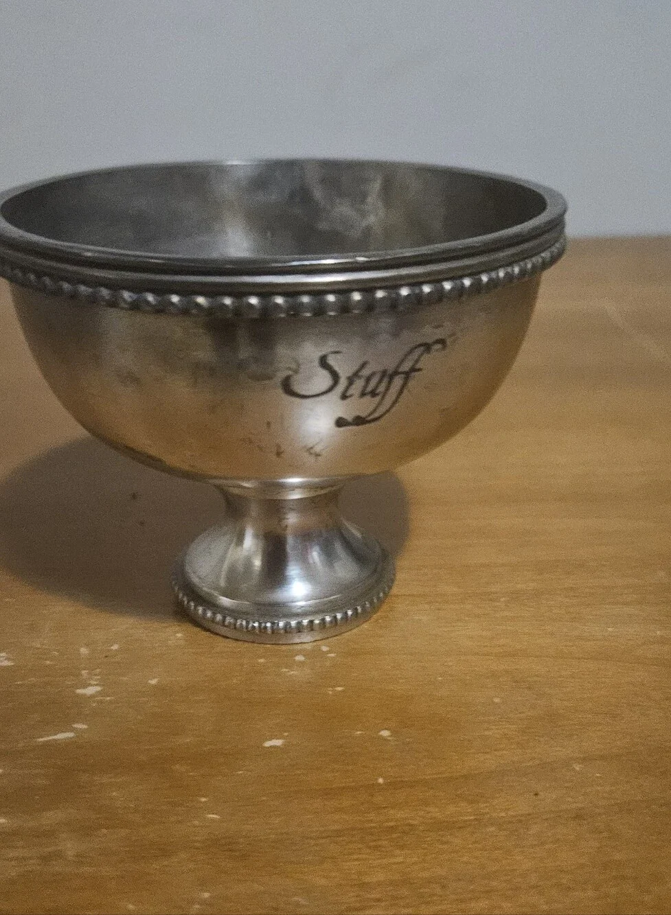 Small Silver Pedestal Dish - Silver